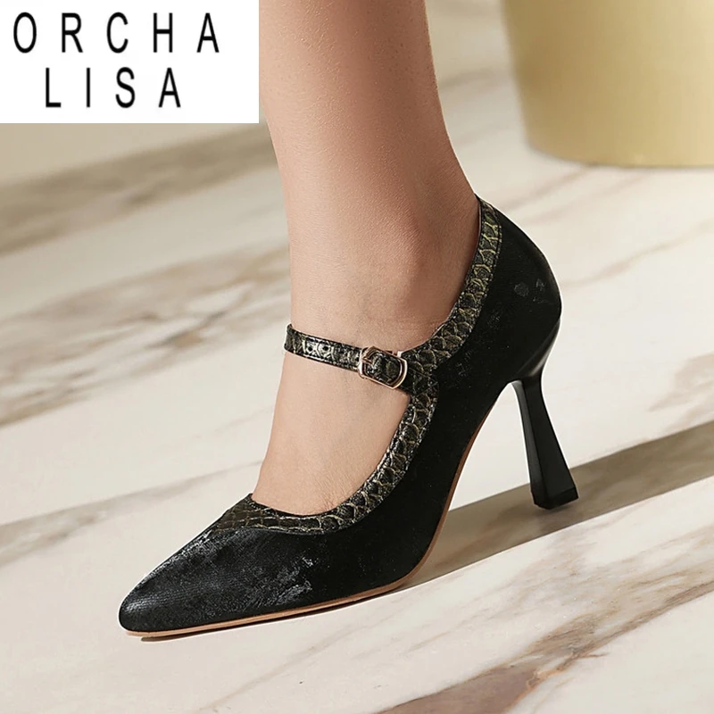 ORCHA LISA 2025 New Fashion Office Women Pumps Pointed Toe 8.5 Stiletto Heels Buckle Black Big Size 40 41 42 43 44 45 46 US15
ORCHA LISA 2025 New Fashion Office Women Pumps Pointed Toe 8.5 Stiletto Heels Buckle Black Big Size 40 41 42 43 44 45 46 US15