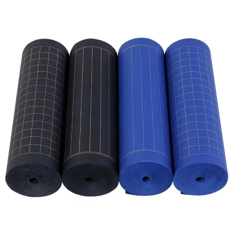 Thick Grid Rice Paper Half Raw Half Cooked Xuan Paper Black Long Scroll Gold Line for Calligraphy Sutra Copying Painting
Thick Grid Rice Paper Half Raw Half Cooked Xuan Paper Black Long Scroll Gold Line for Calligraphy Sutra Copying Painting