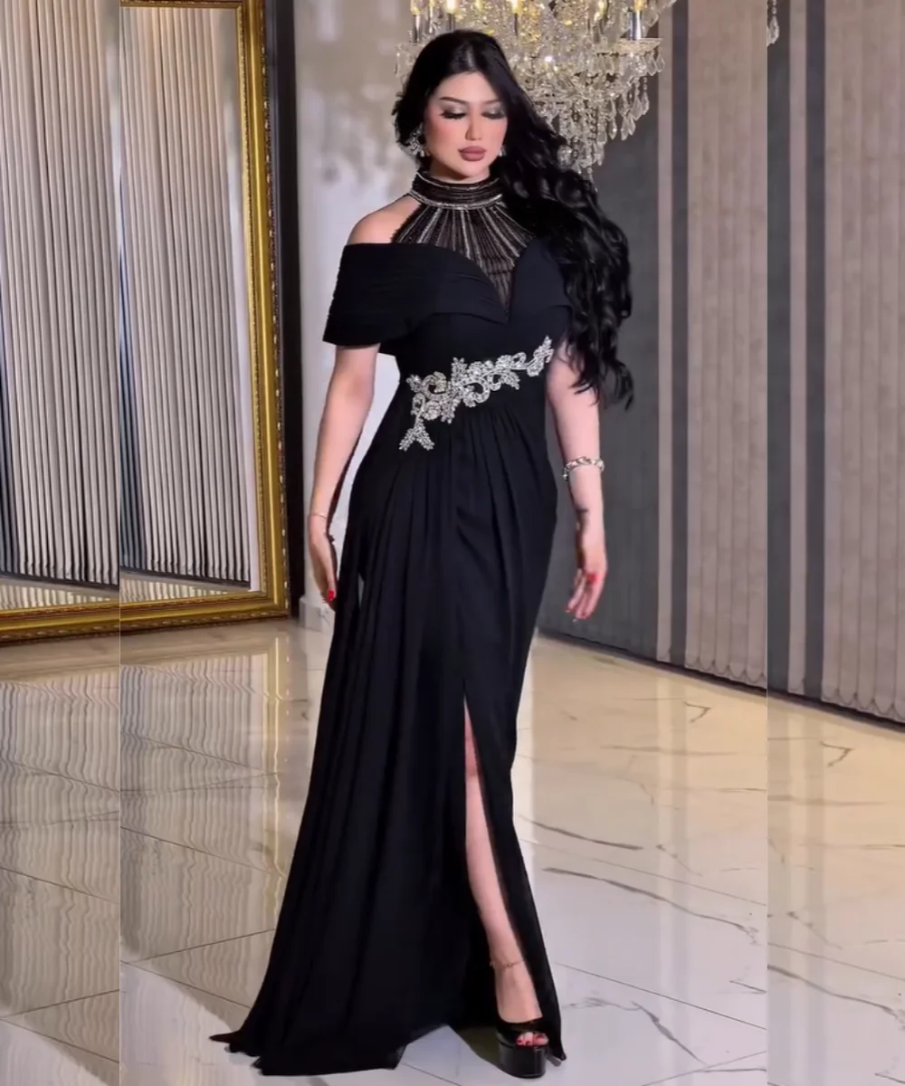 Customized Formal Jersey Pleat Pleat Sequined Trumpet High Collar Long Bespoke Occasion Prom Dresses High Quality
Customized Formal Jersey Pleat Pleat Sequined Trumpet High Collar Long Bespoke Occasion Prom Dresses High Quality