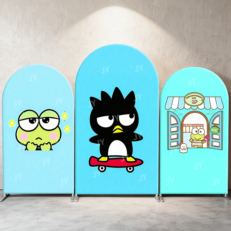 Фон-арка в стиле Badtz-Maru & Keroppi Skate & Cafe, милый мультяшный декор для детского дня рождения, фотозоны на детский праздник
Фон-арка в стиле Badtz-Maru & Keroppi Skate & Cafe, милый мультяшный декор для детского дня рождения, фотозоны на детский праздник