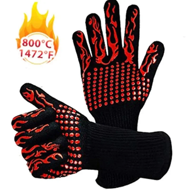 2PCS Grill Heat Insulation Gloves High Temperature Resistance 800℃ Glove Baking Barbecue Microwave Oven Gloves
2PCS Grill Heat Insulation Gloves High Temperature Resistance 800℃ Glove Baking Barbecue Microwave Oven Gloves
