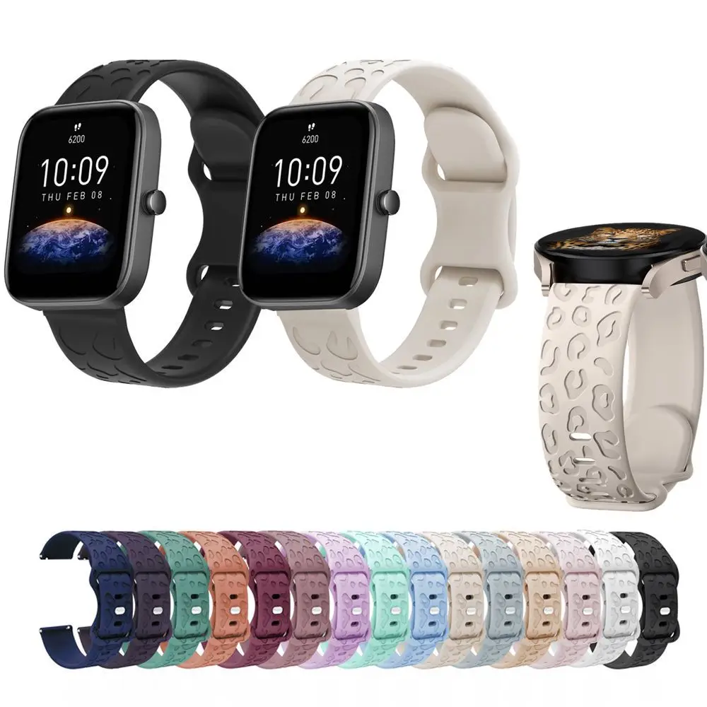 Силиконовый ремешок с леопардовым принтом 20 мм 22 мм с гравировкой для Huami Amazfit Bip 5/Bip 3 Pro/Bip Lite S U Pop/GTS 2 3 4 mini
Силиконовый ремешок с леопардовым принтом 20 мм 22 мм с гравировкой для Huami Amazfit Bip 5/Bip 3 Pro/Bip Lite S U Pop/GTS 2 3 4 mini