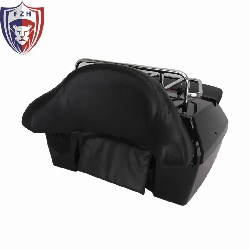 Motorcycle accessories, suitable for Harley, Big Sheep Motorcycle, Boat King extra-large trunk + large backrest with light trunk
Motorcycle accessories, suitable for Harley, Big Sheep Motorcycle, Boat King extra-large trunk + large backrest with light trunk
