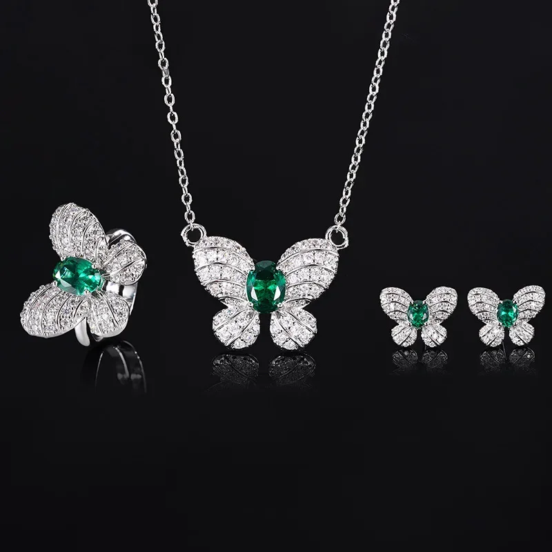 Luxury Butterfly Emerald Crystal Adjustable Ring Necklace Earrings Best Friend Gift Women Jewelry Everyday Elegance Accessories
Luxury Butterfly Emerald Crystal Adjustable Ring Necklace Earrings Best Friend Gift Women Jewelry Everyday Elegance Accessories