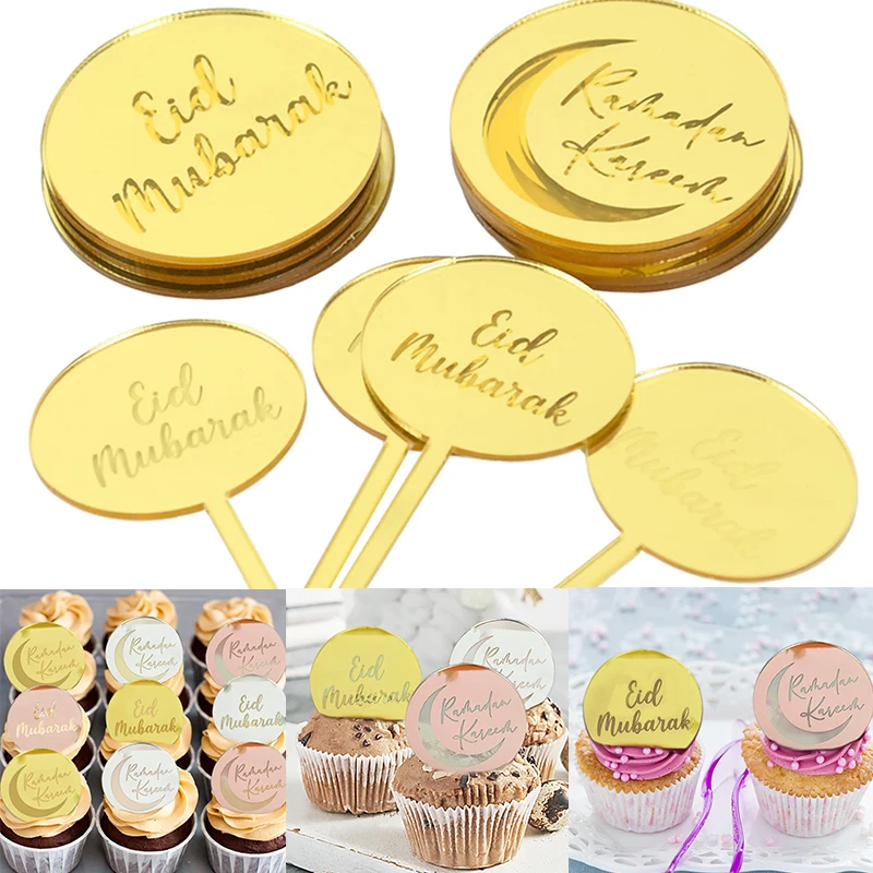 5/10pcs Eid Mubarak Cake Topper Ramadan Cake Decoration Acrylic Baking Cupcake Toppers For Islamic Muslim Festival Party Supply
5/10pcs Eid Mubarak Cake Topper Ramadan Cake Decoration Acrylic Baking Cupcake Toppers For Islamic Muslim Festival Party Supply