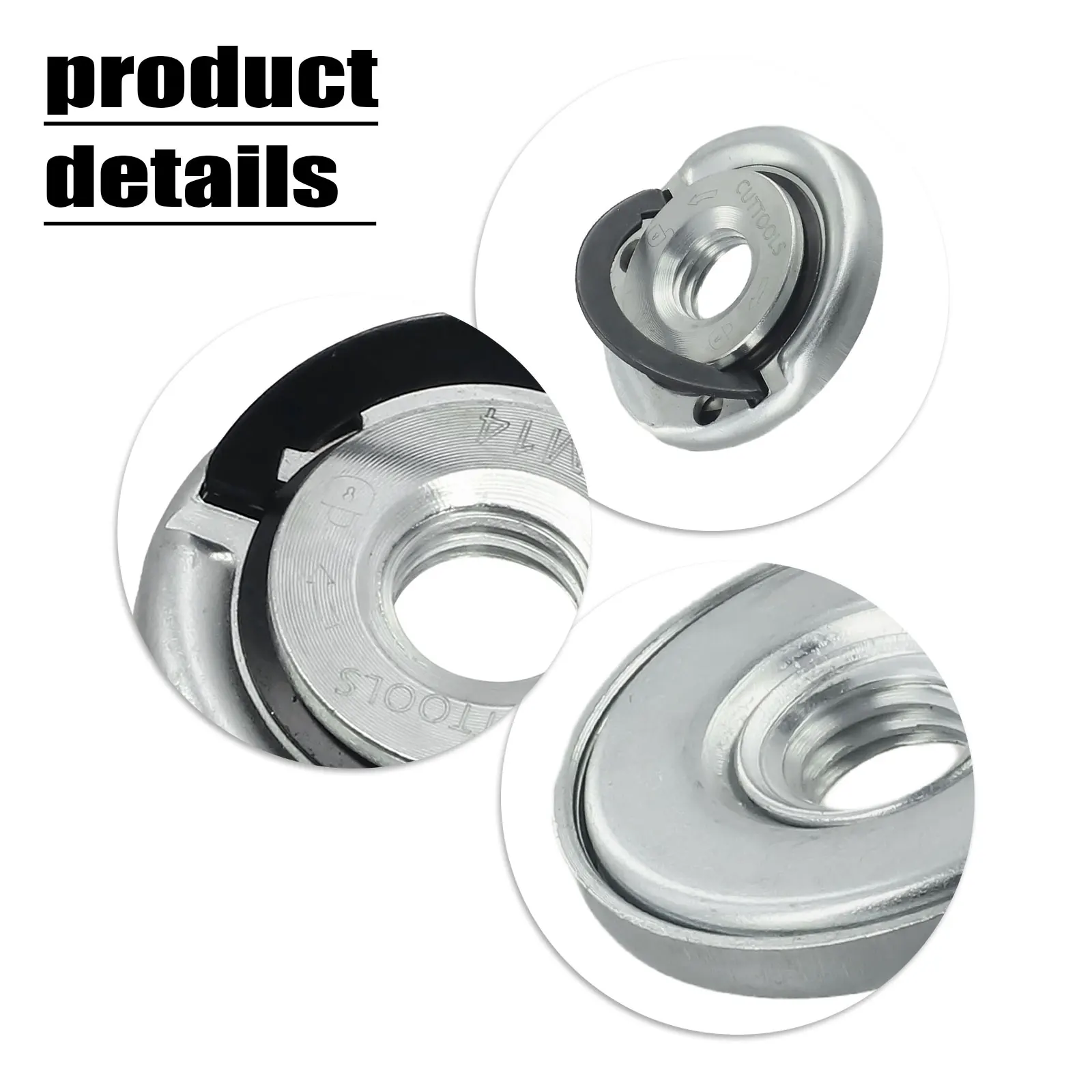 For Change Discs/blades/other Accessories Flange Lock Nut Integrated Keyhole Air Tools Light Equipment 1PC Tuerca Desmontable
For Change Discs/blades/other Accessories Flange Lock Nut Integrated Keyhole Air Tools Light Equipment 1PC Tuerca Desmontable
