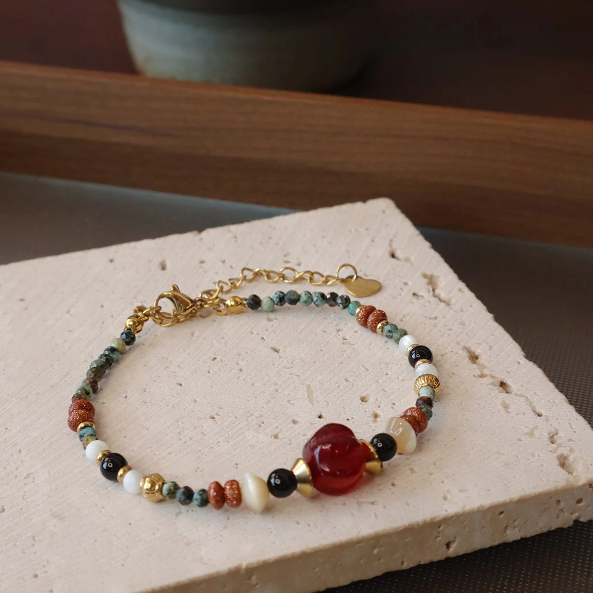 Natural Stones Stainless Steel Women's Hand Bracelets Red Agate Pumpkin Charm Vintage Bangle Female Jewelry Christmas Gifts 1655
Natural Stones Stainless Steel Women's Hand Bracelets Red Agate Pumpkin Charm Vintage Bangle Female Jewelry Christmas Gifts 1655