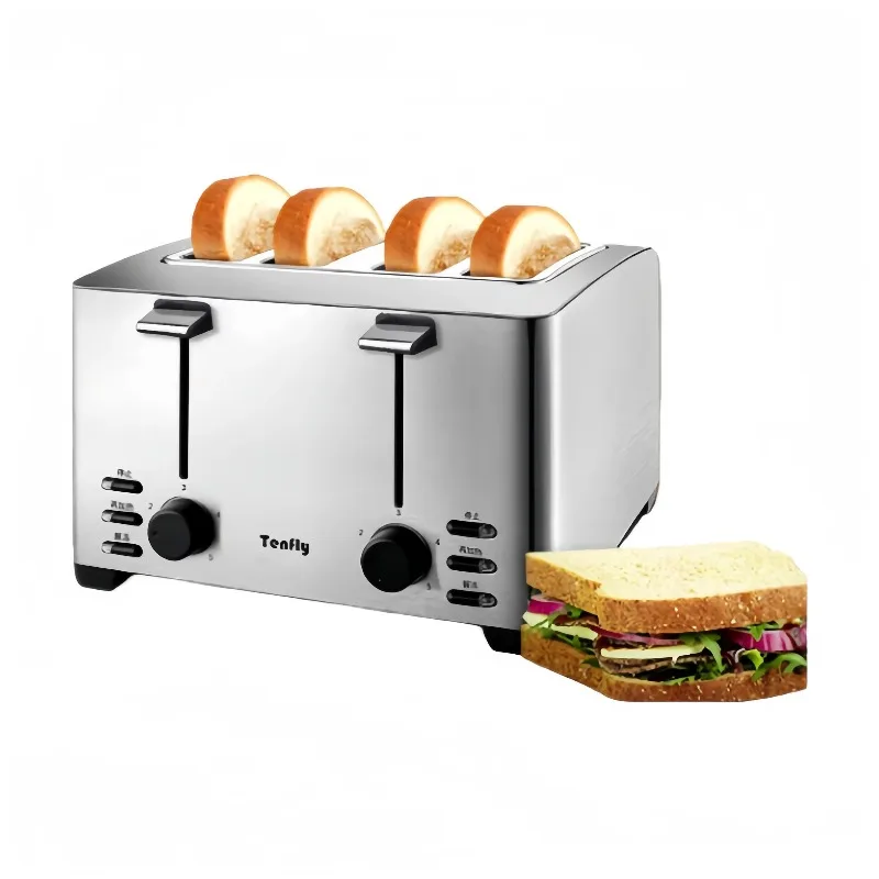 4-Slice Stainless Steel Toaster Commercial & Home Use, Ideal for Breakfast Sandwiches & Bread
4-Slice Stainless Steel Toaster Commercial & Home Use, Ideal for Breakfast Sandwiches & Bread