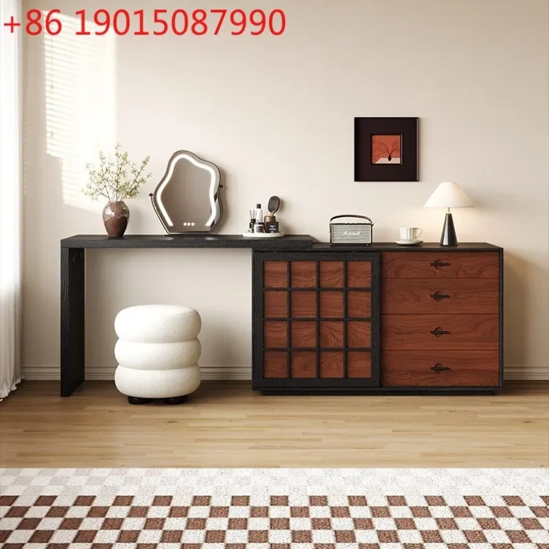 French retro style dresser chest cabinet integrated modern simple small apartment bedroom retractable storage makeup table
French retro style dresser chest cabinet integrated modern simple small apartment bedroom retractable storage makeup table