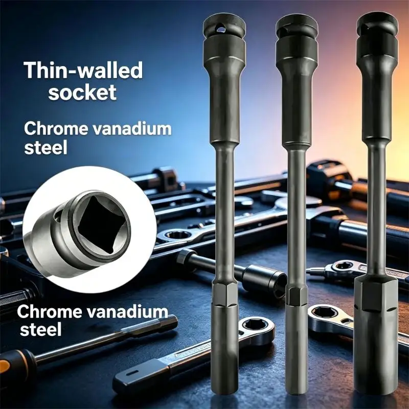 7Pcs Heavy Duty Steel Antislip Socket Wrench With Extended Thin Wall Design For Industrial Mechanics Car Maintenance M4YD
7Pcs Heavy Duty Steel Antislip Socket Wrench With Extended Thin Wall Design For Industrial Mechanics Car Maintenance M4YD