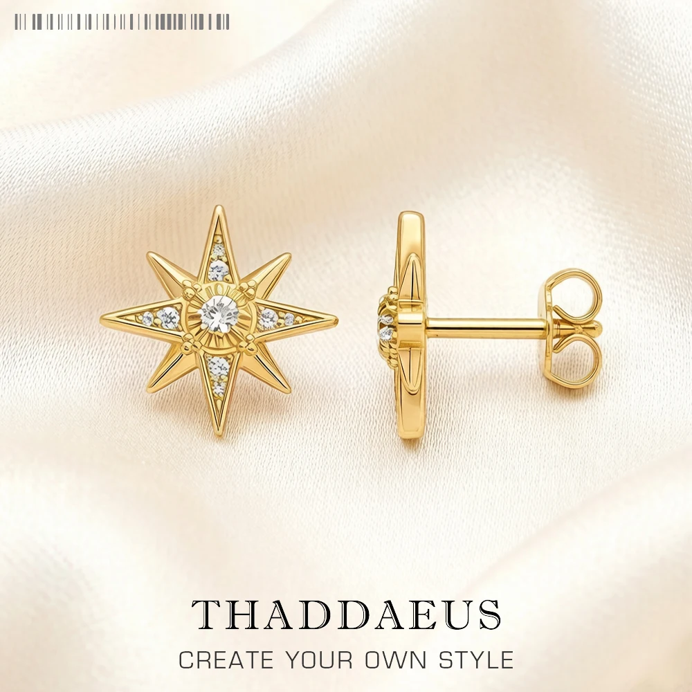Magic Star Spell Studs Earrings Europe Yellow Gold Color Handcrafte Jewelry For Women Shine 925 Sterling Silver Gift
Magic Star Spell Studs Earrings Europe Yellow Gold Color Handcrafte Jewelry For Women Shine 925 Sterling Silver Gift