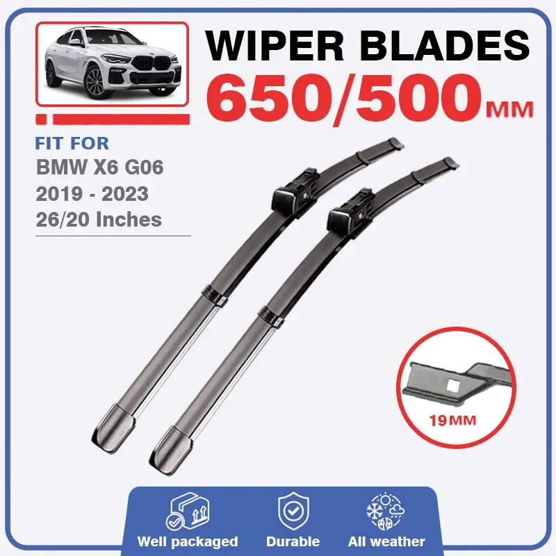 For BMW X6 G06 X6M F96 2019 2020 2021 2022 2023 Front Wiper Blades Windshield Window Windscreen Brush Accessories Cutter Refills
For BMW X6 G06 X6M F96 2019 2020 2021 2022 2023 Front Wiper Blades Windshield Window Windscreen Brush Accessories Cutter Refills