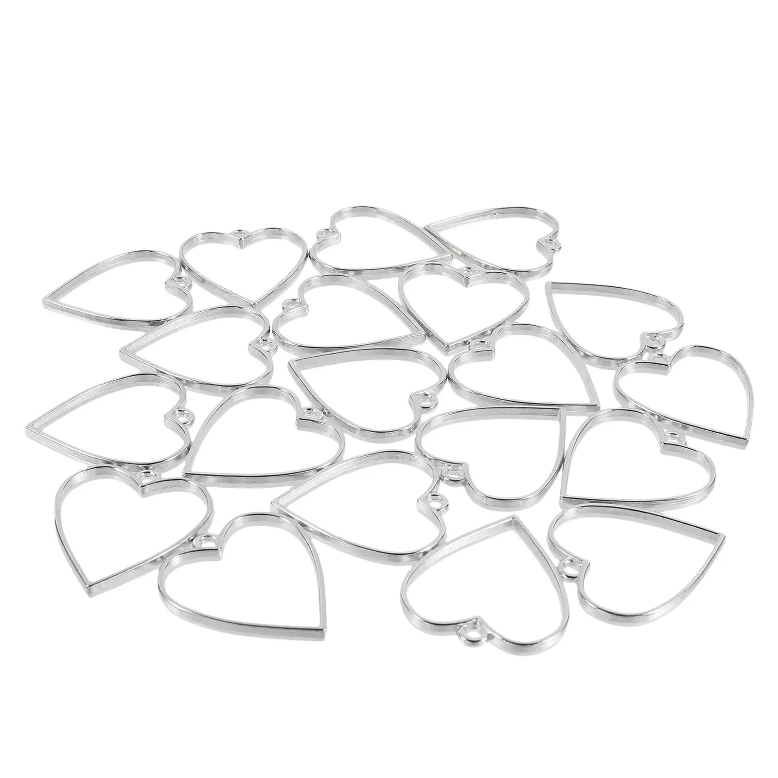 20pcs Heart Shaped Jewelry Accessories Durable Alloy Pendants for Necklaces Brooches DIY Craft Making Decorative Charm
20pcs Heart Shaped Jewelry Accessories Durable Alloy Pendants for Necklaces Brooches DIY Craft Making Decorative Charm