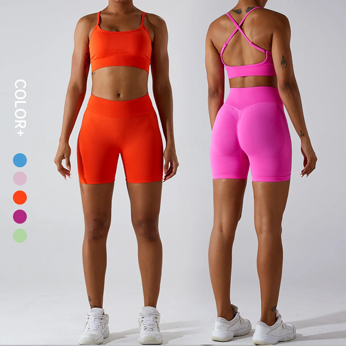 SHINBENE Seamless 2.0 Cloud Yoga Set Fitness Suits Sports Wear Workout Outfit Shorts Set for Women
SHINBENE Seamless 2.0 Cloud Yoga Set Fitness Suits Sports Wear Workout Outfit Shorts Set for Women