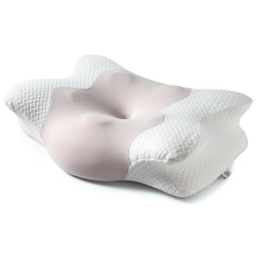 Cervical Neck Pillow for Sleeping, Adjustable Ergonomic Pillow, Contour Neck Support Side Sleeper Pillows for Adults, Memory Fo
Cervical Neck Pillow for Sleeping, Adjustable Ergonomic Pillow, Contour Neck Support Side Sleeper Pillows for Adults, Memory Fo