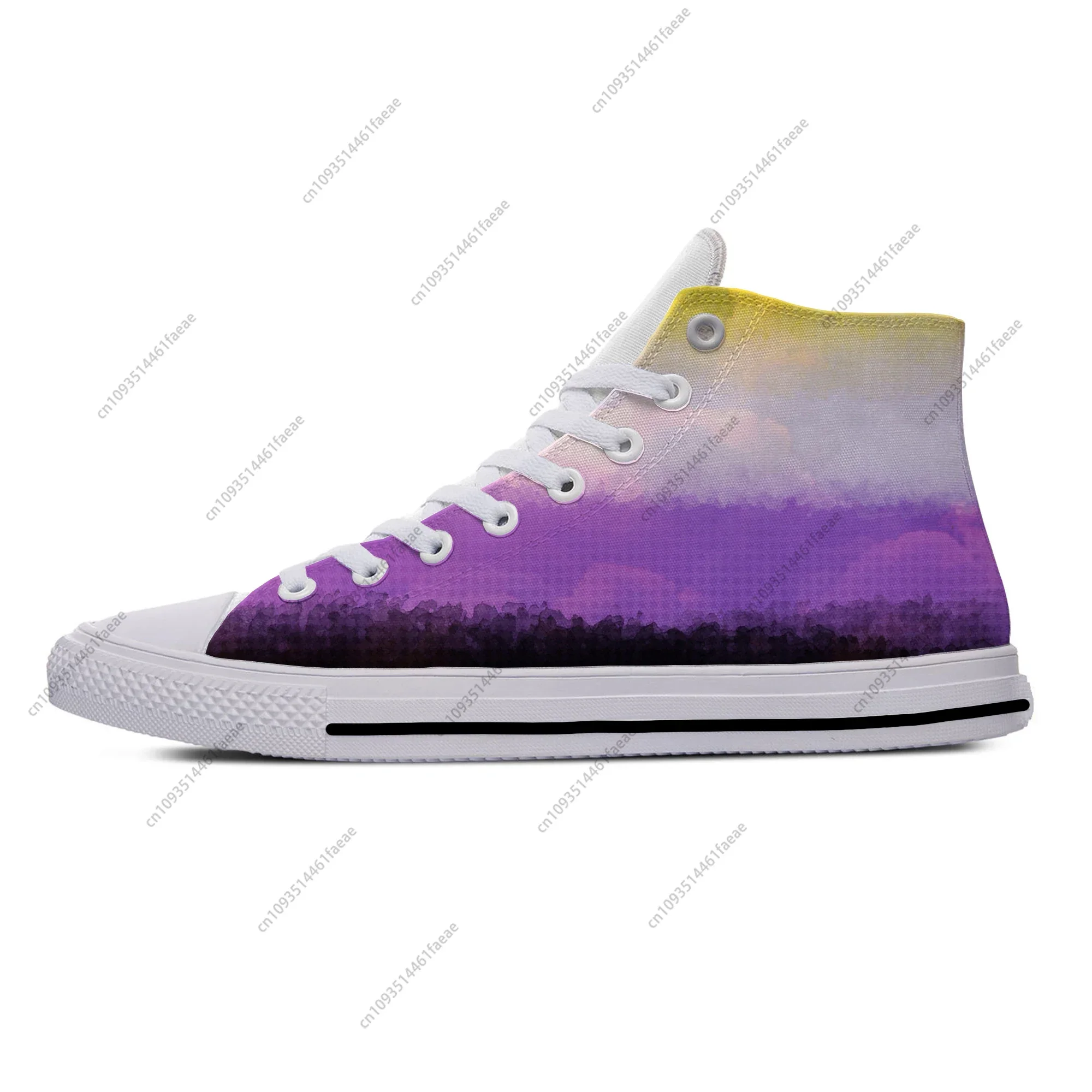 Hot Cool Non Binary Flag Enby Pride Fashion High Top Breathable Novelty Casual Board Shoes Lightweight Men Women Latest Sneakers
Hot Cool Non Binary Flag Enby Pride Fashion High Top Breathable Novelty Casual Board Shoes Lightweight Men Women Latest Sneakers