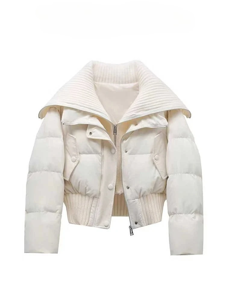 Новая осенне-зимняя женская стеганая куртка из двух предметов с отложным воротником, укороченный пуховик, корейские толстые парки, дизайнерская верхняя одежда
Новая осенне-зимняя женская стеганая куртка из двух предметов с отложным воротником, укороченный пуховик, корейские толстые парки, дизайнерская верхняя одежда