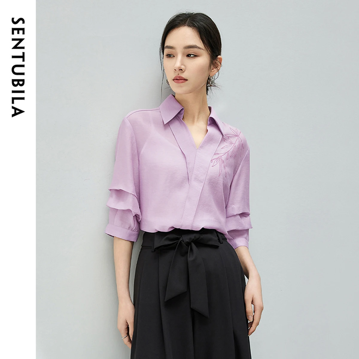 SENTUBILA Loose Straight V-neck Printed Shirt 2025 Summer New Chinese Style Short Sleeve Shirts & Blouses Pullovers 152C58905X
SENTUBILA Loose Straight V-neck Printed Shirt 2025 Summer New Chinese Style Short Sleeve Shirts & Blouses Pullovers 152C58905X