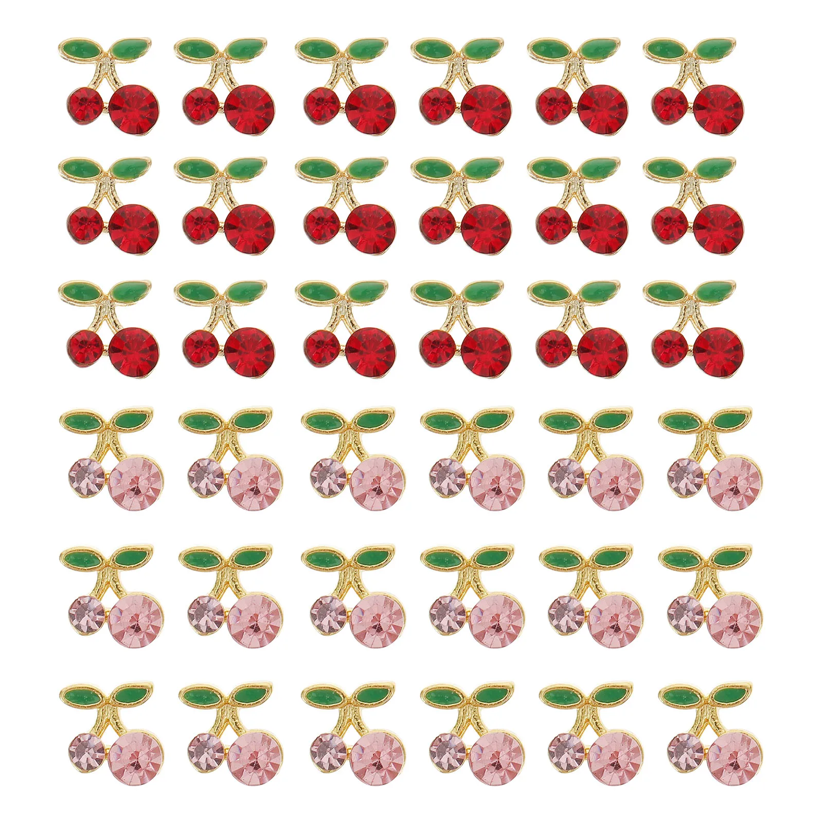 36 Pcs Alloy Nail Charms Cherry Shape Bright Luster Compact Size Decor Nails Beautiful Christmas Wedding Birthday New Year Nail
36 Pcs Alloy Nail Charms Cherry Shape Bright Luster Compact Size Decor Nails Beautiful Christmas Wedding Birthday New Year Nail