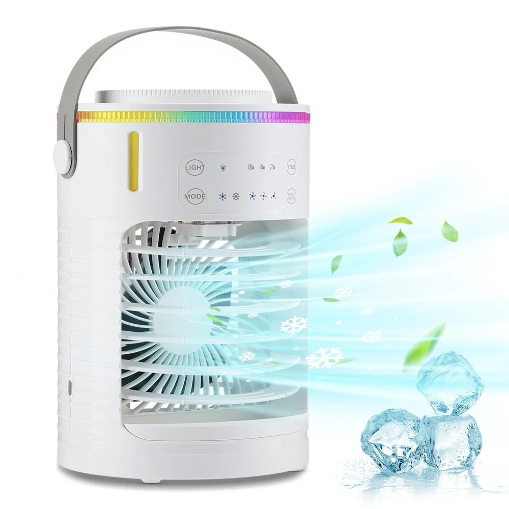 Desktop air conditioning fan household office electric cooling fan spray humidification mini air cooler living room bedroom
Desktop air conditioning fan household office electric cooling fan spray humidification mini air cooler living room bedroom
