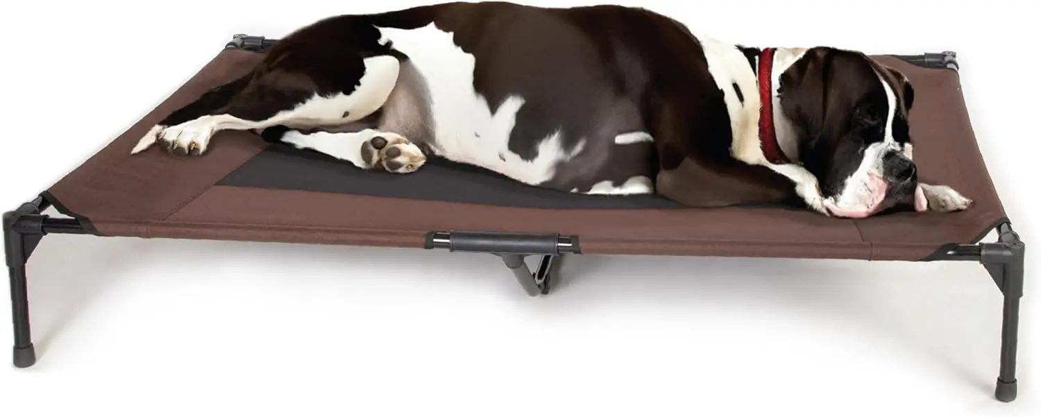 Elevated Dog Bed for Cooling - Raised Cot for Extra-Large & Giant Pets, Breathable Mesh Hammock, Indoor/Outdoor Washable Cover, Portable Metal Frame, Jumbo 56x38
Elevated Dog Bed for Cooling - Raised Cot for Extra-Large & Giant Pets, Breathable Mesh Hammock, Indoor/Outdoor Washable Cover, Portable Metal Frame, Jumbo 56x38