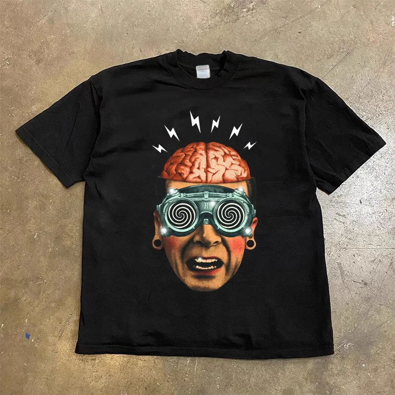 New American cartoon men's and women's T-shirt printed pullover, oversized T-shirt, casual short sleeved couple T-shirt
New American cartoon men's and women's T-shirt printed pullover, oversized T-shirt, casual short sleeved couple T-shirt