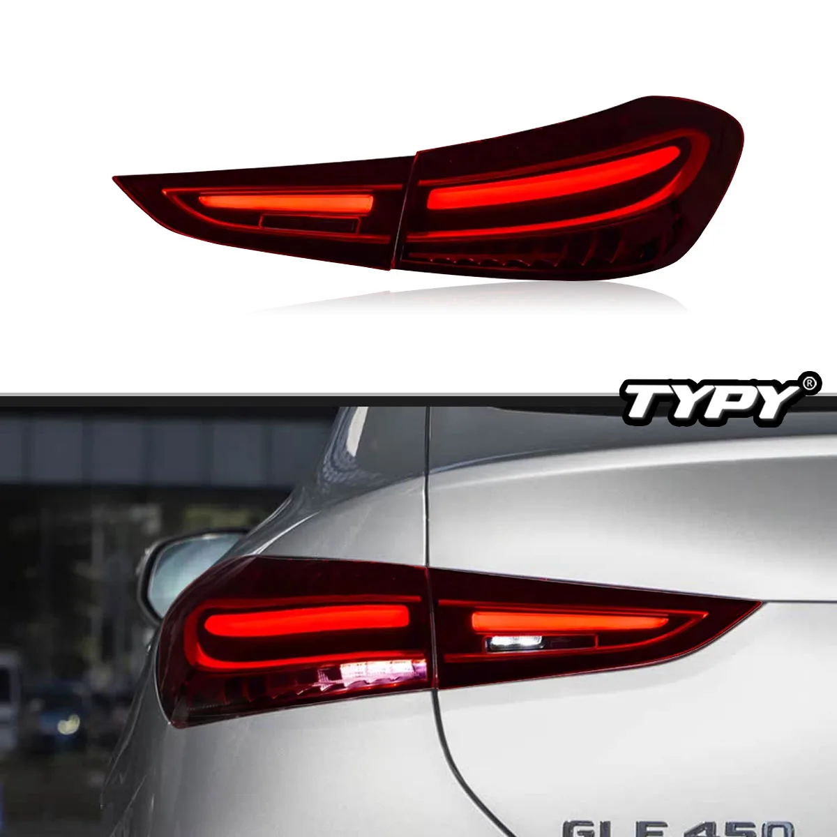 TYPY New LED Tail Lamp Upgrade Modified For Benz GLE W167 Coupe Taillight 2020-2023 Dynamic Signal Tail Lamp Auto Accessories
TYPY New LED Tail Lamp Upgrade Modified For Benz GLE W167 Coupe Taillight 2020-2023 Dynamic Signal Tail Lamp Auto Accessories