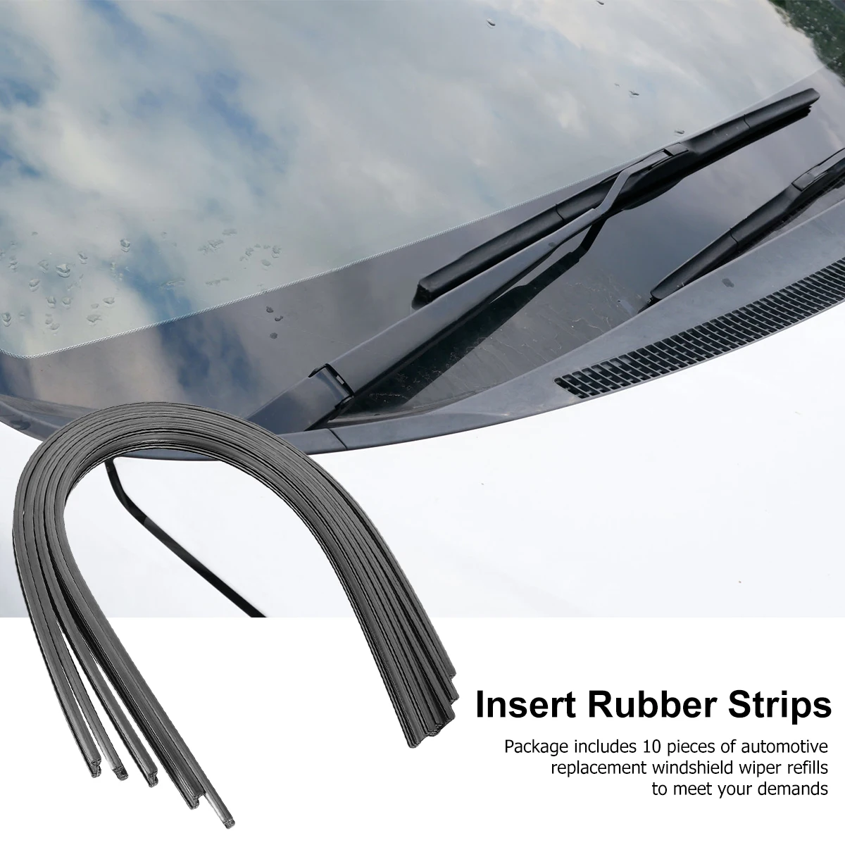 10PCS Windshield Wiper Blade Refills Rubber Strips Frameless 6mm 26 700mm Universal Fit Van Truck Easy Install Rainproof
10PCS Windshield Wiper Blade Refills Rubber Strips Frameless 6mm 26 700mm Universal Fit Van Truck Easy Install Rainproof