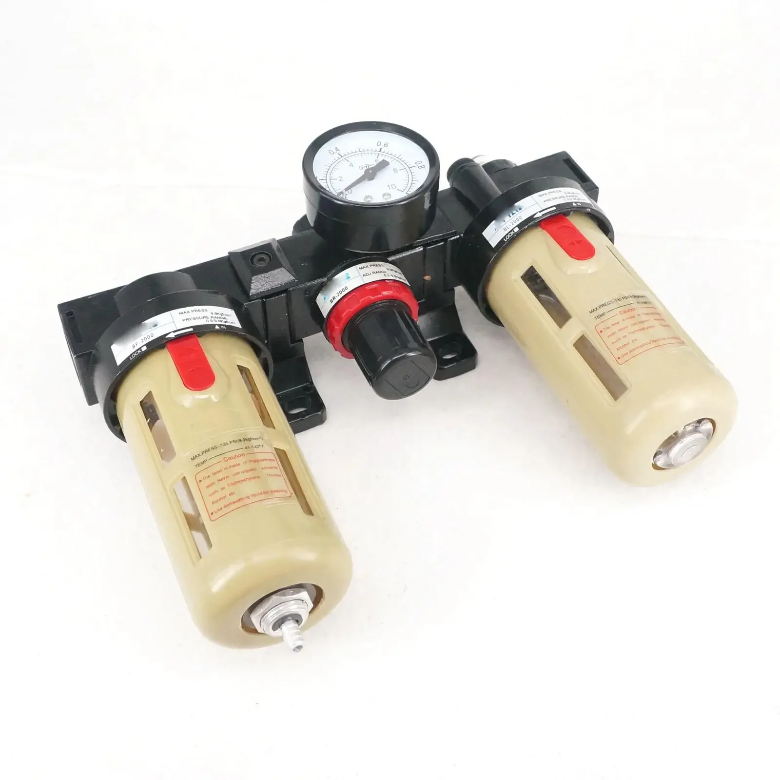 G1/4"3/8"1/2" BC2000/3000/4000 Смазка для обработки источника воздуха + фильтр + регулятор
G1/4"3/8"1/2" BC2000/3000/4000 Смазка для обработки источника воздуха + фильтр + регулятор