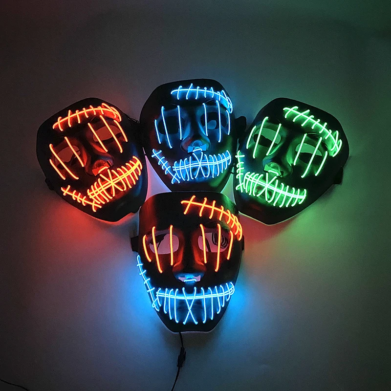 Hot Sale Halloween Ghost Mask Costumes Props LED Luminous Mask Flashing For Carnival Halloween
Hot Sale Halloween Ghost Mask Costumes Props LED Luminous Mask Flashing For Carnival Halloween