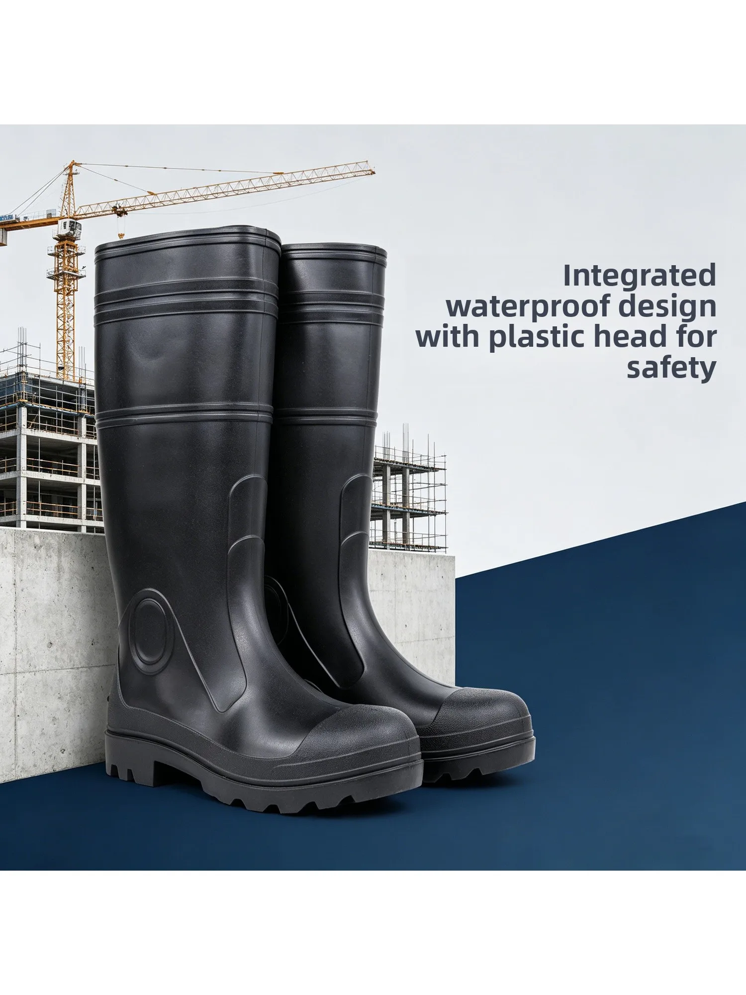 Ultra-High-Tube Safety Boots Men's Lightweight Waterproof Work Boots Construction Site Special Use Comfortable EVA Insoles
Ultra-High-Tube Safety Boots Men's Lightweight Waterproof Work Boots Construction Site Special Use Comfortable EVA Insoles