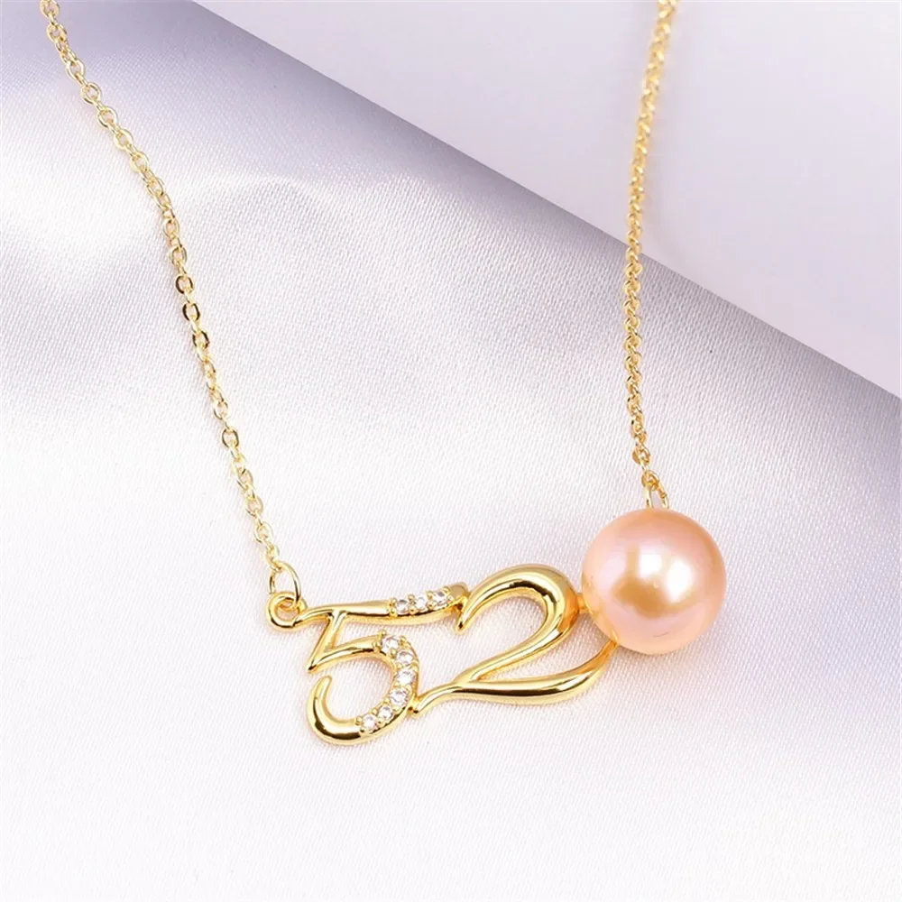 18K Gold Plated Pearl Chain Set, DIY Jewelry Making Supplies, Blank Pendant Bases for Handmade Accessories, No Pearl
18K Gold Plated Pearl Chain Set, DIY Jewelry Making Supplies, Blank Pendant Bases for Handmade Accessories, No Pearl