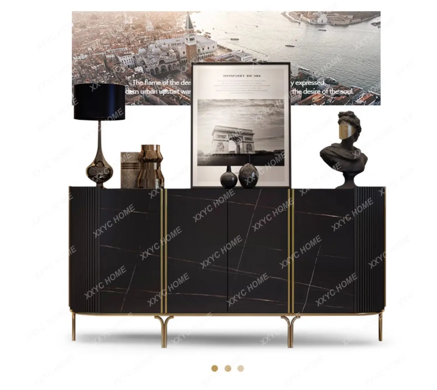 entrance cabinet, villa large flat-floor living room decorative locker, four-door rock slab dining side cabinet
entrance cabinet, villa large flat-floor living room decorative locker, four-door rock slab dining side cabinet