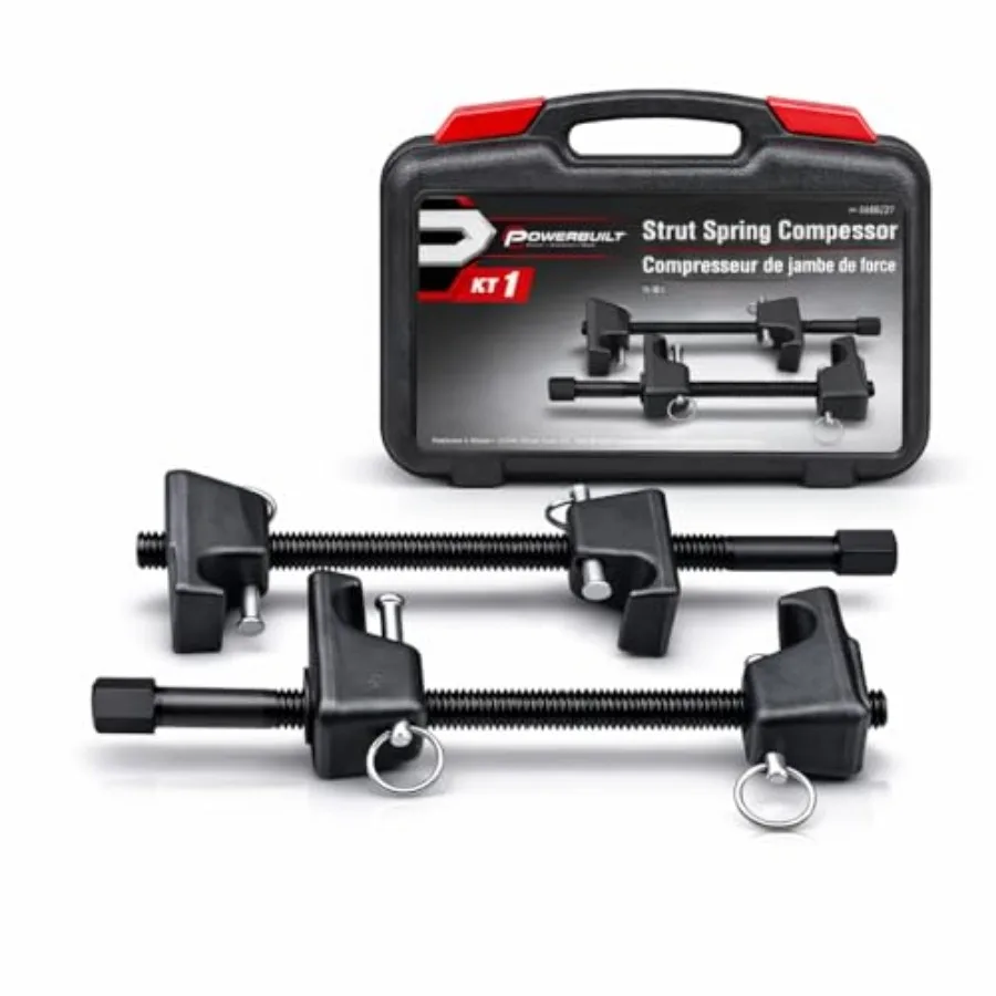 Powerbuilt Strut Spring Compressor Kit Remove and Install Coil Springs Tighten Compressor Car Repair Storage Case 648627
Powerbuilt Strut Spring Compressor Kit Remove and Install Coil Springs Tighten Compressor Car Repair Storage Case 648627