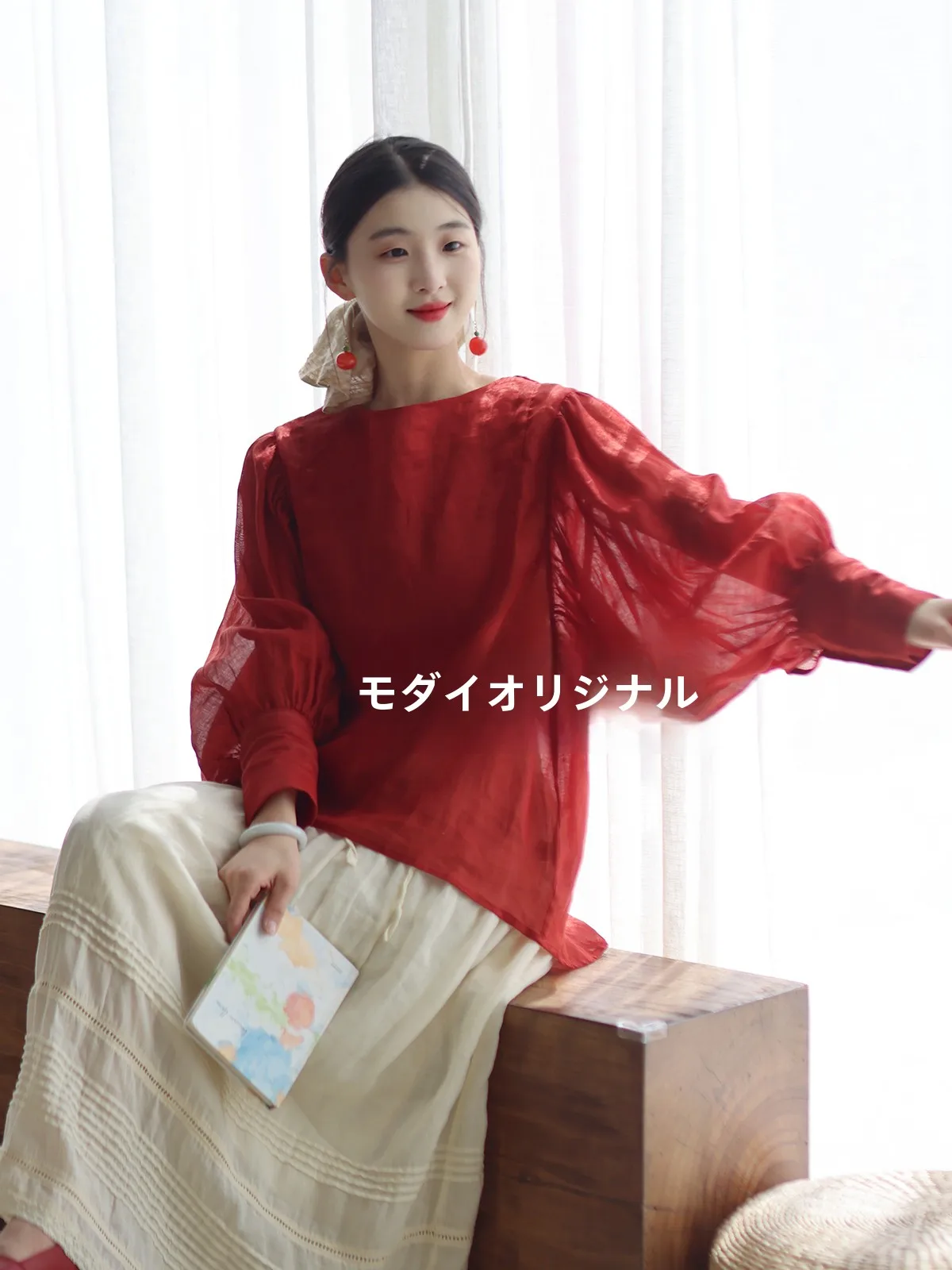 Muede Original Women's Shirt Summer New Linen round Neck Breathable Versatile Bubble Sleeve Top Commute Style Thin Long Sleeve
Muede Original Women's Shirt Summer New Linen round Neck Breathable Versatile Bubble Sleeve Top Commute Style Thin Long Sleeve