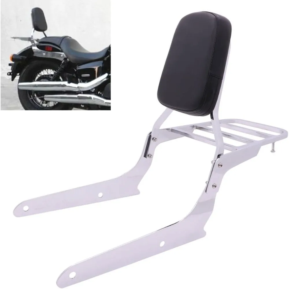 Passenger Sissy Bar with Luggage Rack Backrest for Honda Shadow Spirit 750 VT750C2 Phantom VT750C2B, Chrome
Passenger Sissy Bar with Luggage Rack Backrest for Honda Shadow Spirit 750 VT750C2 Phantom VT750C2B, Chrome