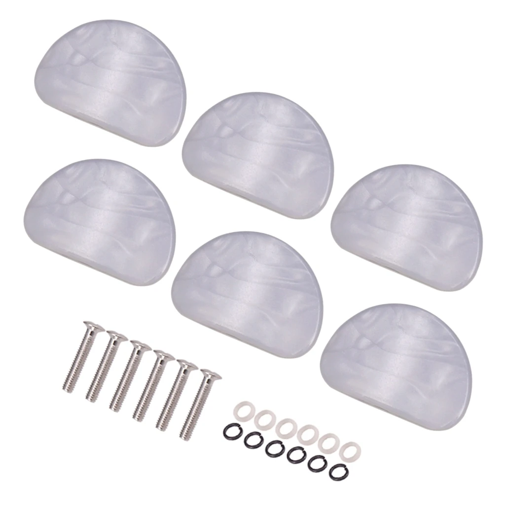 A89E-6 Pcs White Pearl Guitar Tuning Pegs Keys Button Tuners Machine Heads Premium Tuning Key Button Cap Knobs Handle Caps
A89E-6 Pcs White Pearl Guitar Tuning Pegs Keys Button Tuners Machine Heads Premium Tuning Key Button Cap Knobs Handle Caps