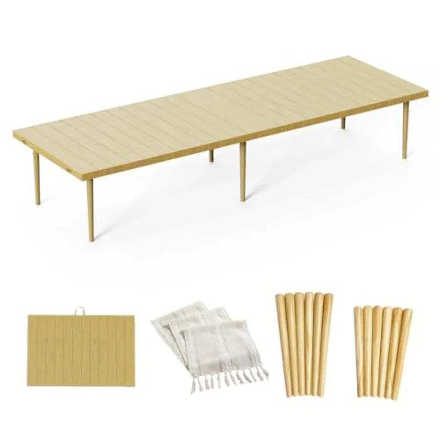 30x90 Inch Boho Low Picnic Wood Table - Foldable Design And And 2 Set Of Wood Table Leg For Sitting On The Floor Low Height Flo
30x90 Inch Boho Low Picnic Wood Table - Foldable Design And And 2 Set Of Wood Table Leg For Sitting On The Floor Low Height Flo