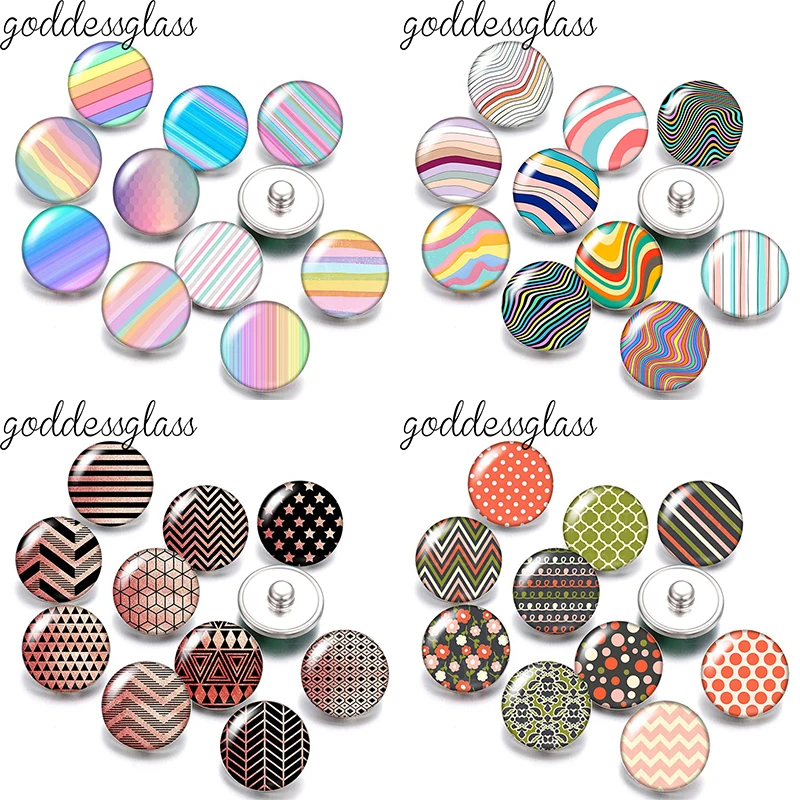 Colorful Lines triangle Dots wavy Beauty Patterns Photo 10pcs 12mm/18mm snap buttons for 12mm/18mm snap bracelets DIY jewelry
Colorful Lines triangle Dots wavy Beauty Patterns Photo 10pcs 12mm/18mm snap buttons for 12mm/18mm snap bracelets DIY jewelry