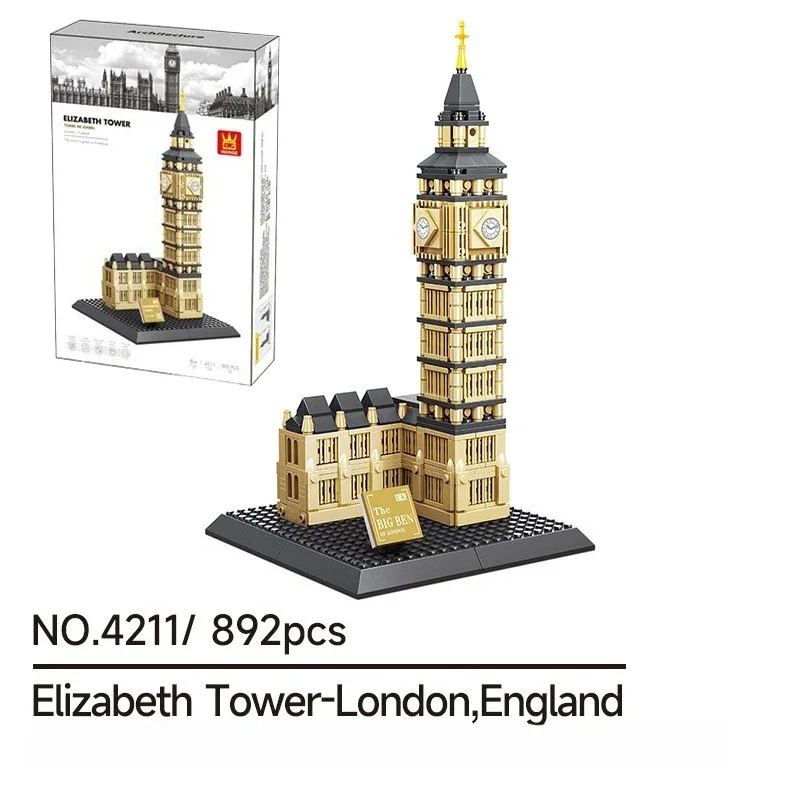 892 шт., креативные Элизабетские башни-Лондон, английские строительные блоки, архитектурные строительные кирпичи, игрушка в подарок для взрослых и детей
892 шт., креативные Элизабетские башни-Лондон, английские строительные блоки, архитектурные строительные кирпичи, игрушка в подарок для взрослых и детей