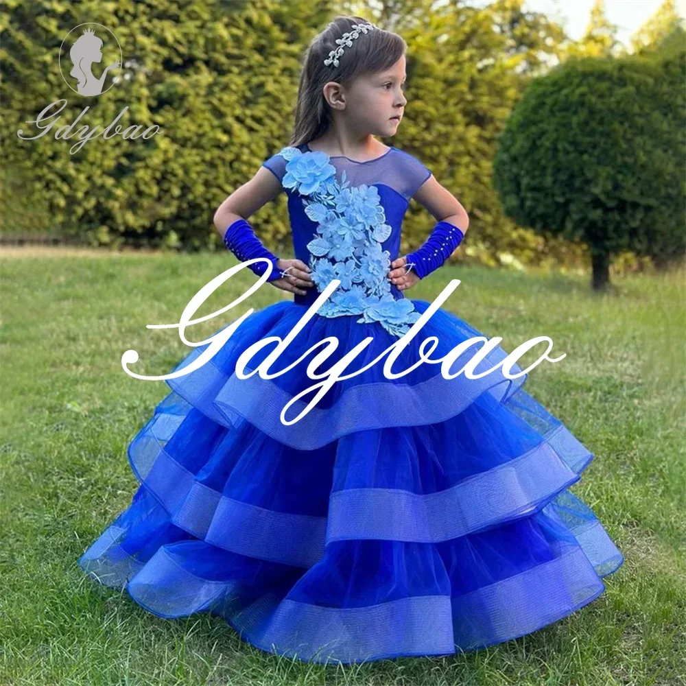 Applique O Neck Pleat Flowers A Line Princess Wedding Party Dress For Girl Floor Length Sweep Train Long Ball Communion Gown
Applique O Neck Pleat Flowers A Line Princess Wedding Party Dress For Girl Floor Length Sweep Train Long Ball Communion Gown
