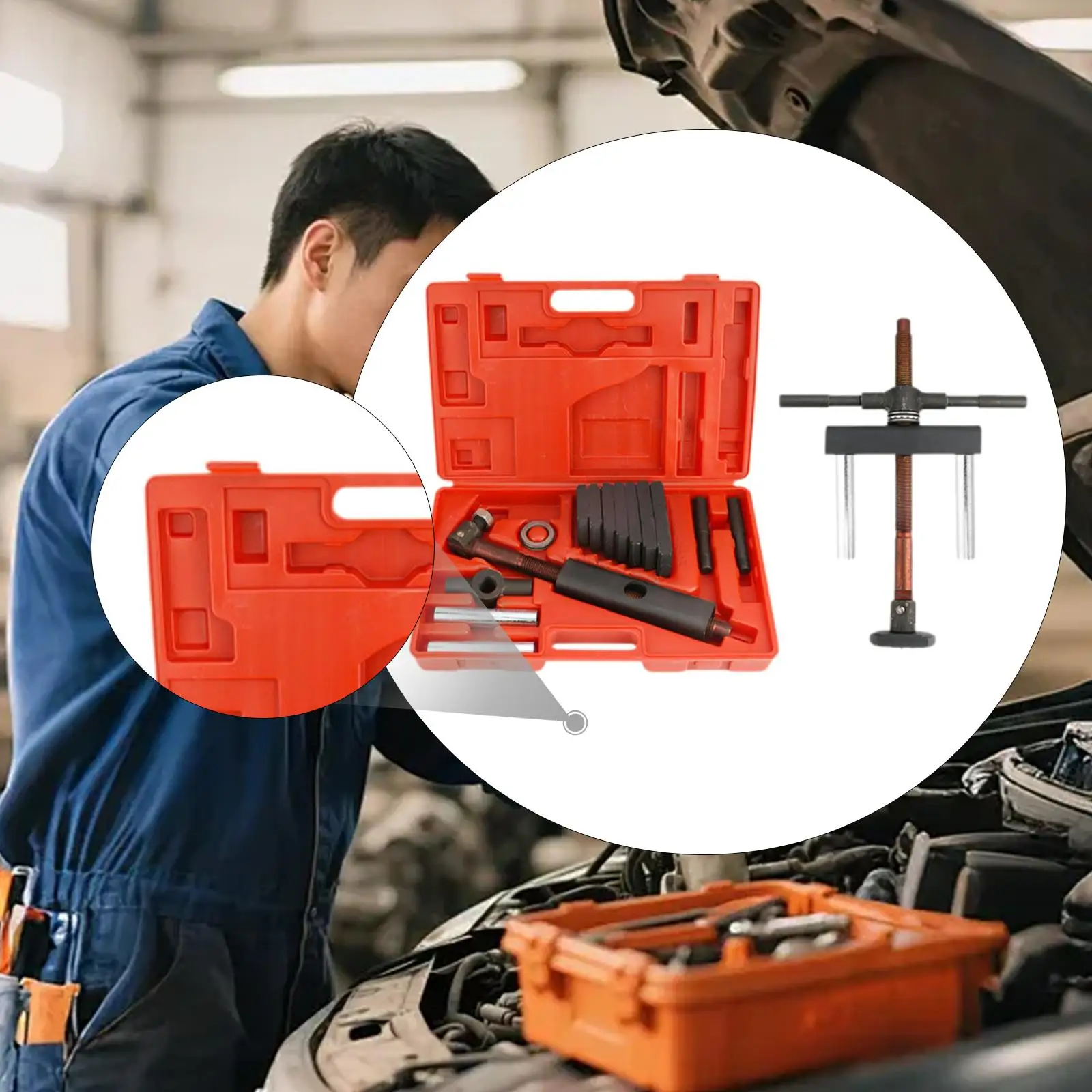 Cylinder Liner Puller Tool Set, Cylinder Liner Puller, Inner Bearing Puller Set for Vehicle
Cylinder Liner Puller Tool Set, Cylinder Liner Puller, Inner Bearing Puller Set for Vehicle