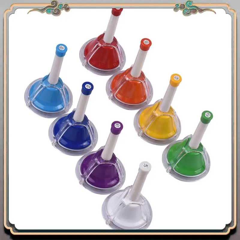 Durable 8 Note Diatonic Metal Bell Colorful Handbell Hand Percussion Bells Kit Musical Toy For Kidchildren For Musical Learning
Durable 8 Note Diatonic Metal Bell Colorful Handbell Hand Percussion Bells Kit Musical Toy For Kidchildren For Musical Learning
