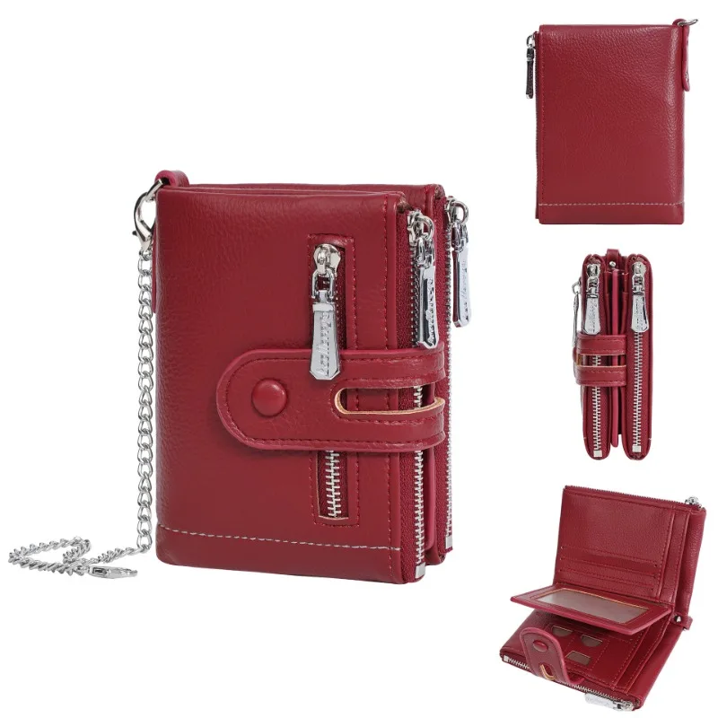 New Ladies' Multi Slot Large Capacity Wallet with Anti Loss Chain PU Loose Change Storage Bag on Sale
New Ladies' Multi Slot Large Capacity Wallet with Anti Loss Chain PU Loose Change Storage Bag on Sale