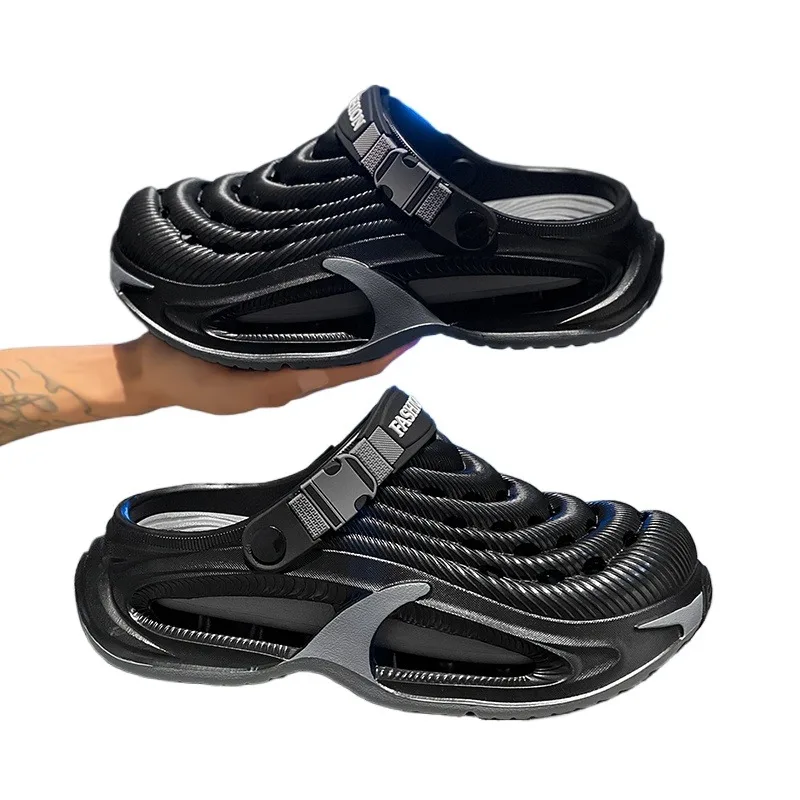 Men's Summer Closed Toe Slippers, Thick Sole Non-Slip Outdoor Sandals, Adjustable Heel Strap, Beach Wading Daily Casual Shoes
Men's Summer Closed Toe Slippers, Thick Sole Non-Slip Outdoor Sandals, Adjustable Heel Strap, Beach Wading Daily Casual Shoes