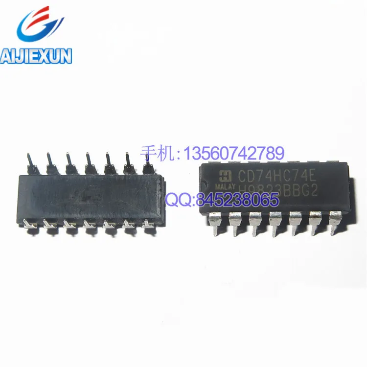 10Pcs CD74HC74E 74HC74 DIP Flip Flop D-Type Pos-Edge 2-Element 14-Pin PDIP Tube 100%New and original
10Pcs CD74HC74E 74HC74 DIP Flip Flop D-Type Pos-Edge 2-Element 14-Pin PDIP Tube 100%New and original