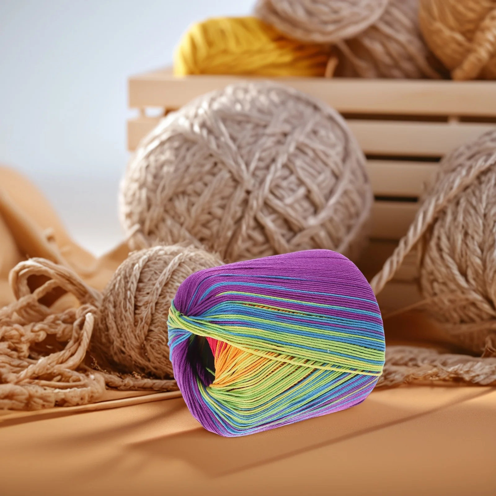 Ombré Cotton Crochet Multicolor Pastel Rainbow Chunky Lace Thread Shawl Hats Scarves Gloves Accessories Knitting Yarn Material
Ombré Cotton Crochet Multicolor Pastel Rainbow Chunky Lace Thread Shawl Hats Scarves Gloves Accessories Knitting Yarn Material