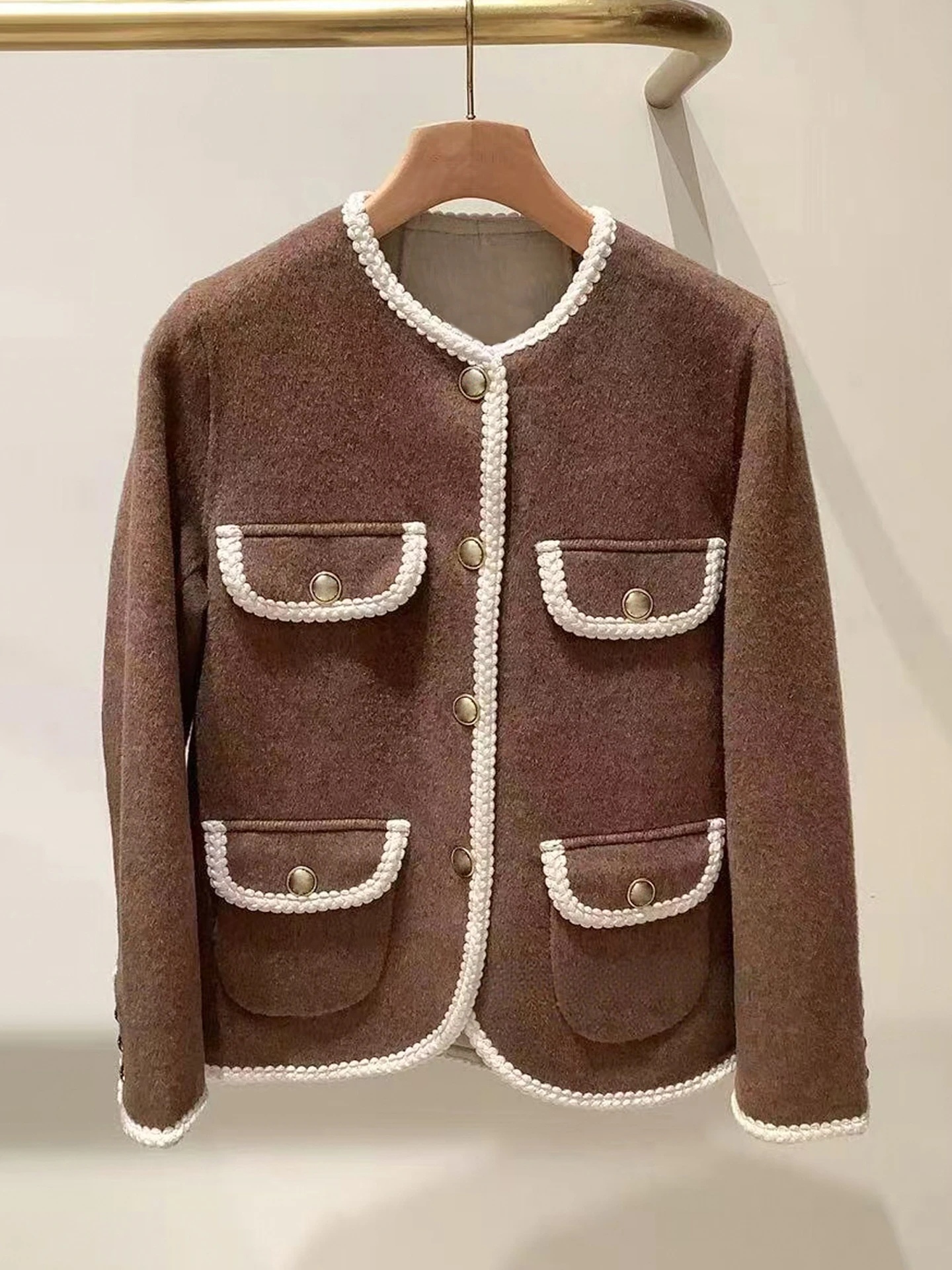 S Home Nan You High End Women's Faion 2025 Autumn Retro Casual Lace Thi Tweed Open Cardigan Coat for Women
S Home Nan You High End Women's Faion 2025 Autumn Retro Casual Lace Thi Tweed Open Cardigan Coat for Women