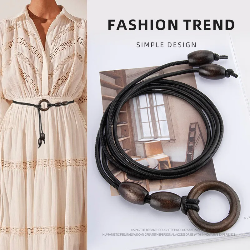 Fashion Tendy PU Leather Tie a Knot Women Waistband Belt New Beads Dress Coat Sweater Belt for Ladies
Fashion Tendy PU Leather Tie a Knot Women Waistband Belt New Beads Dress Coat Sweater Belt for Ladies