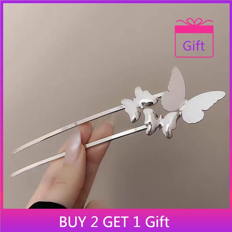 U-Shaped Butterfly Hair Clip Chinese Style Low Bun Maker for Women Minimalist Hairpin Back of Head Updo Accessory
U-Shaped Butterfly Hair Clip Chinese Style Low Bun Maker for Women Minimalist Hairpin Back of Head Updo Accessory